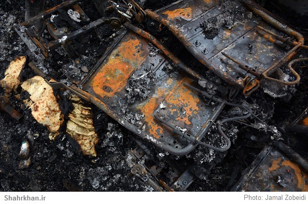آتش سوزی اتوبوس 1 آتش سوزی اتوبوس Bus fire
