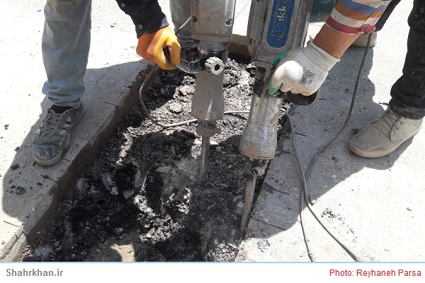 حفاری کوچه 1 حفاری چاله